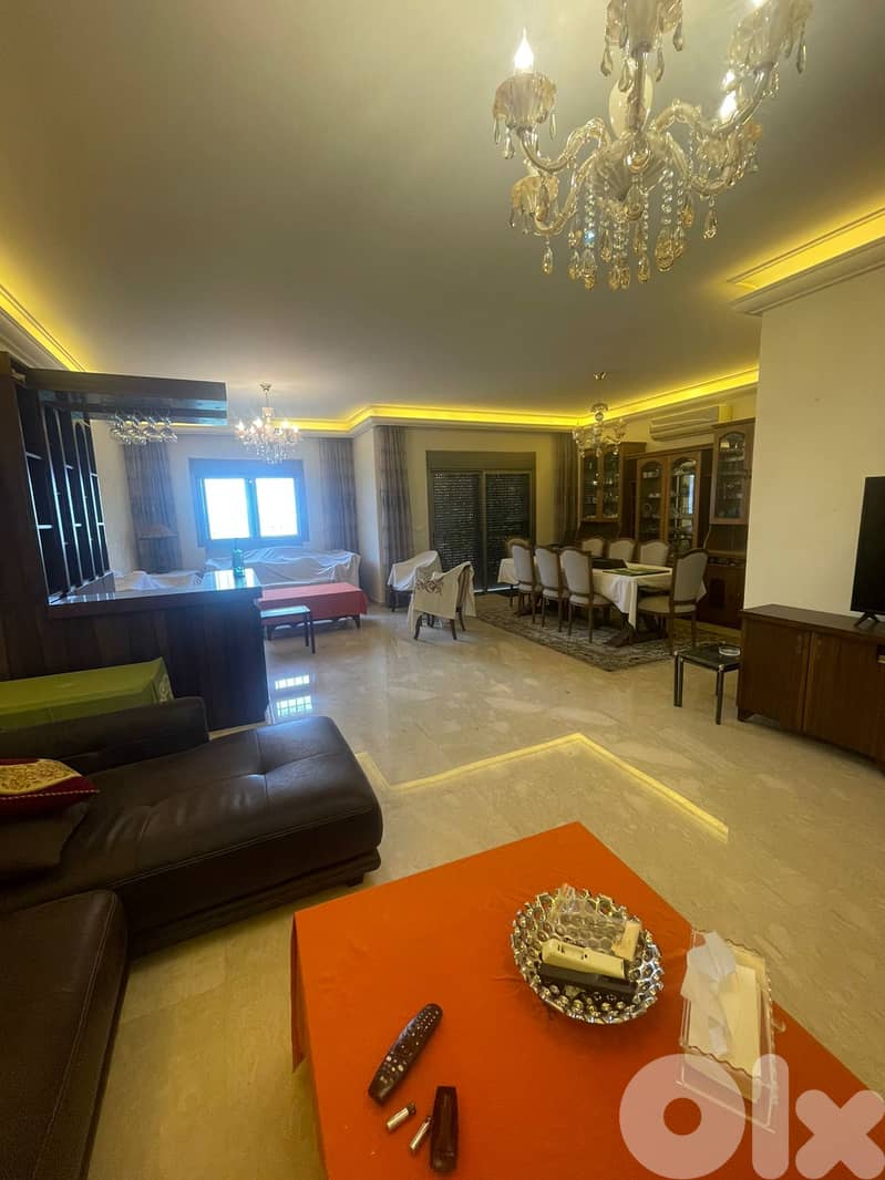 FULLY FURNISHED APARTMENT FOR RENT IN MANSOURIEH + TERRACE, (MANR-315) 0