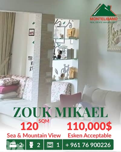 120 sqm Apartment For Sale in Zouk Mikael ذوق مكايل "Esken Acceptable"