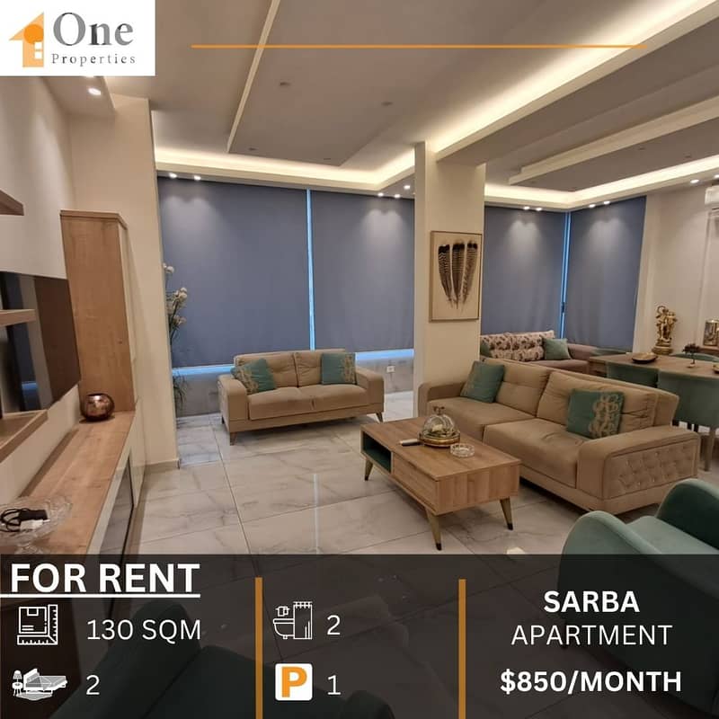 APARTMENT FOR RENT IN JOUNIEH - SARBA 0