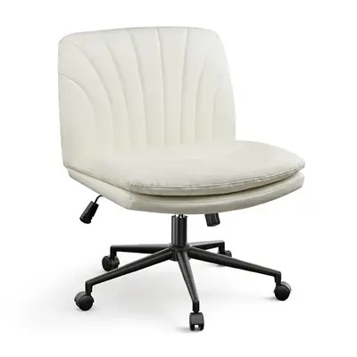 Armless Office Chair with Wheels