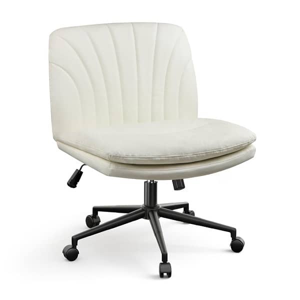 Armless Office Chair with Wheels 0
