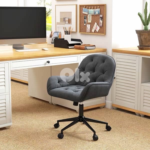 Vinsetto Height-adjustable office chair with rocking 0