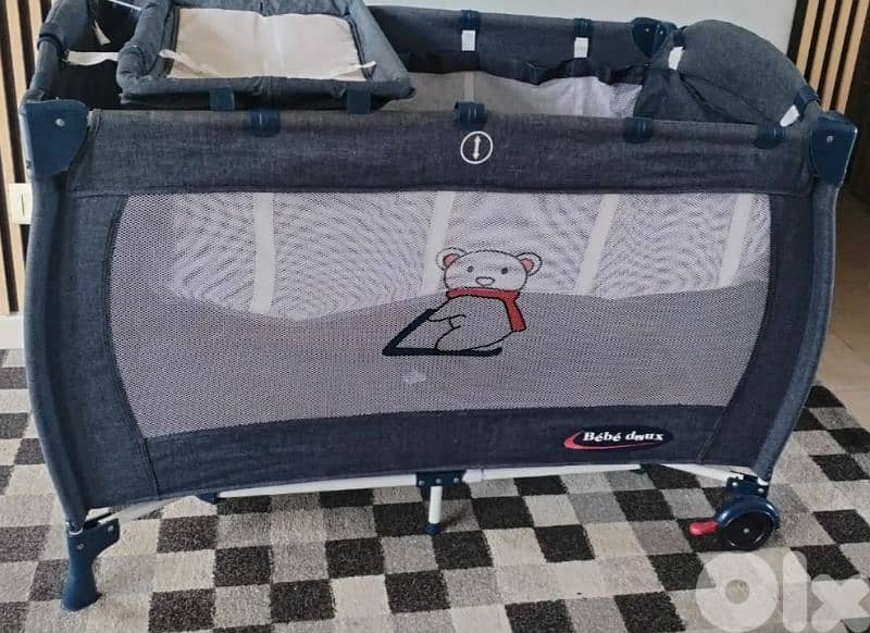 Baby Crib 2 levels Bebe Doux Brand 0