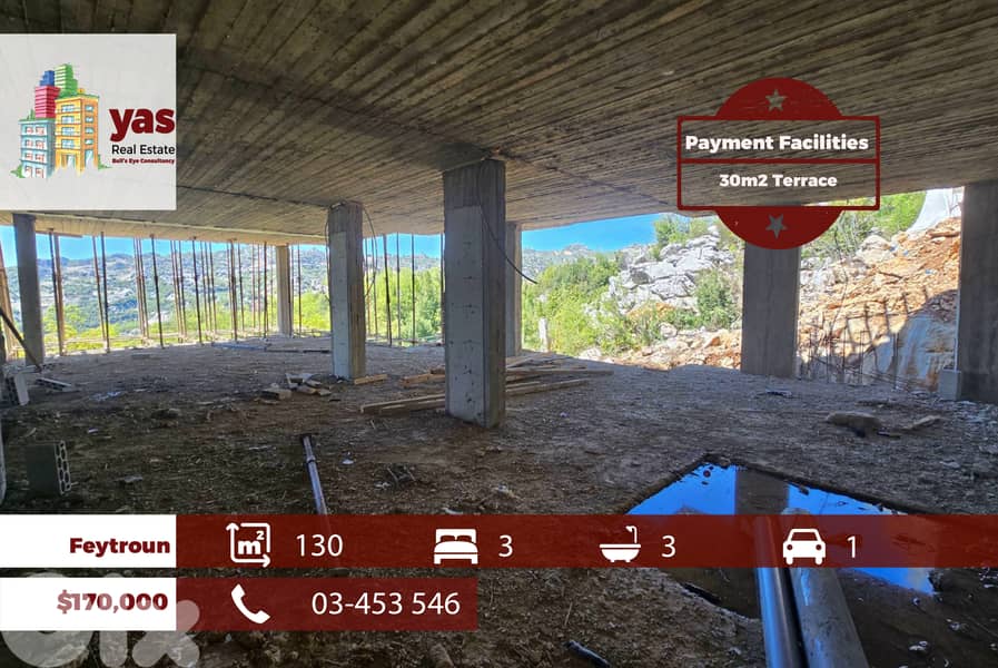 Feytroun 130m2 | 30m2 Terrace | Payment Facilities | Calm Area | DA 0