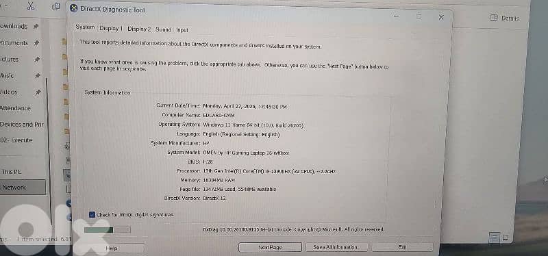 Laptop i9-13th generation. Like new 3