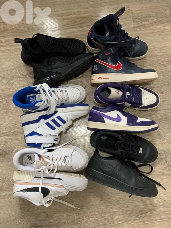 Sneakers 6 pairs Nike, Adidas 6