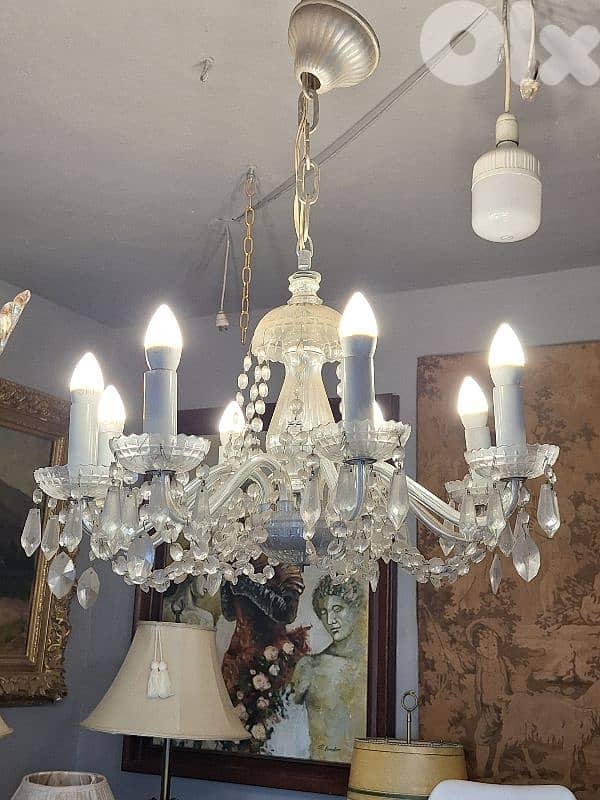 antique czech marrie antoinette crystal chandelier 0