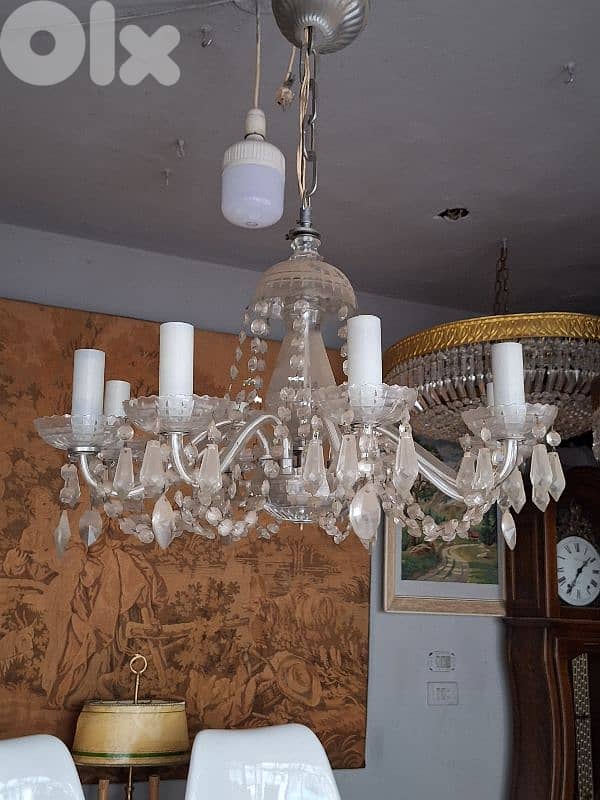 antique czech marrie antoinette crystal chandelier 1