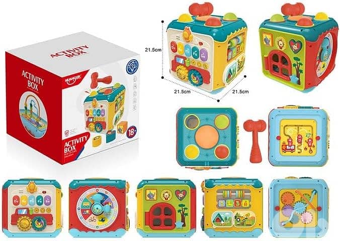 Huanger Activity Cube Toys, Kids Learning Musical Math Toy Play Cube f 4