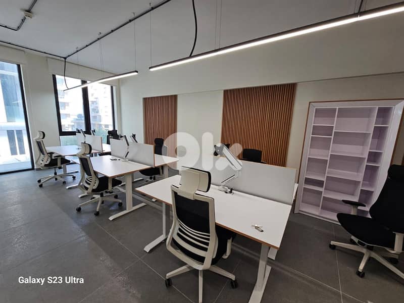 Fully Furnished office to rent in Water front City Dbayeh-Ready to mov 0