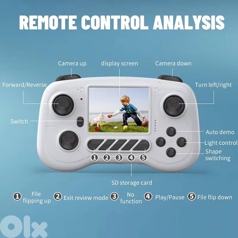 RC Car with Camera, RC Stunt Car with 720P HD FPV Camera, 2-Way Talk, 5