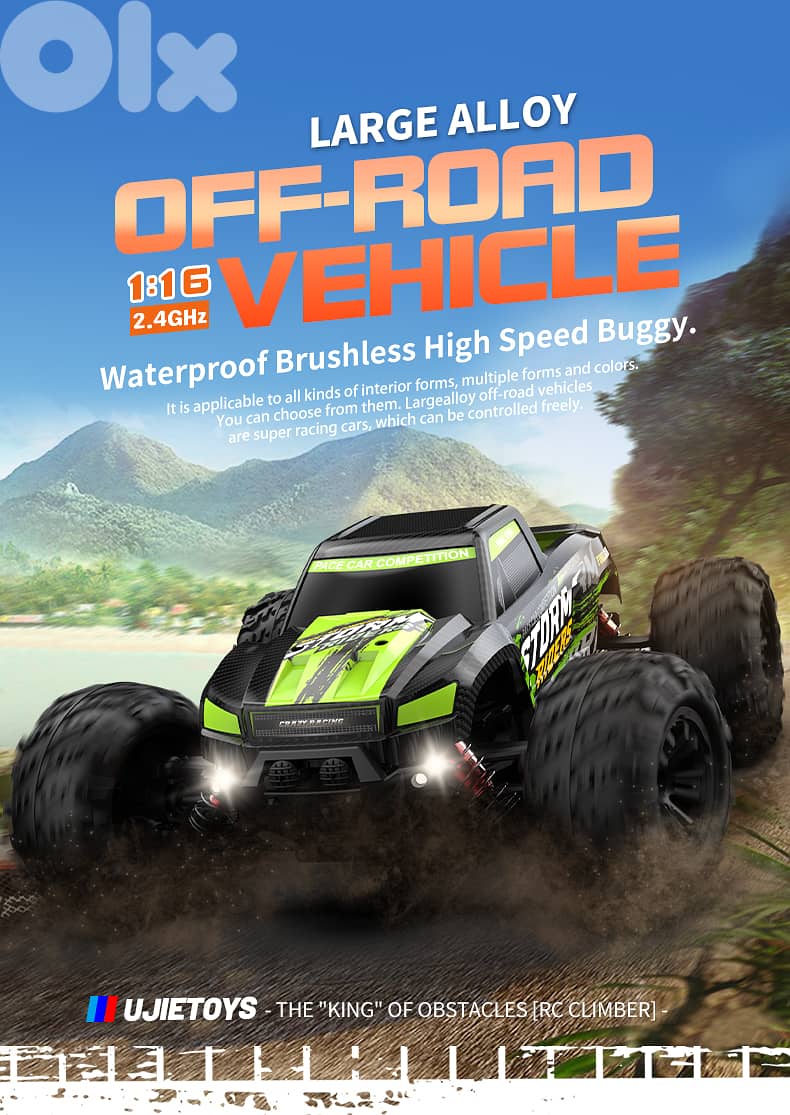 High Speed RC Cars 40KPH for Adults, 1:16 Scale Remote Control Car, 4W 6