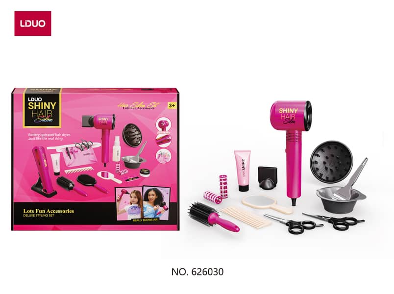 Hair Dryer Styling Play Set For Girls 0