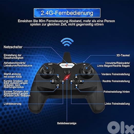 RC Aeroplane 2.4GHz Remote Controlled L0712 Quadcopter Floating Fighte 6