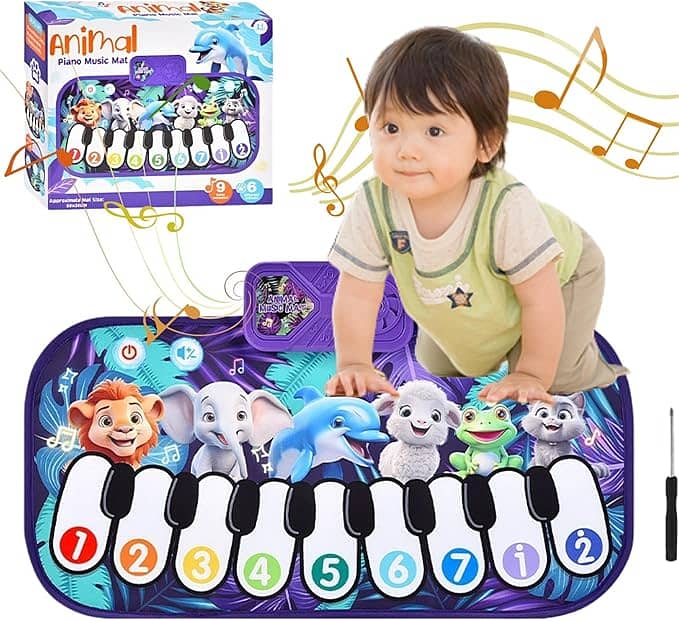 Musical Mat, Cute Baby Play Piano Mat, Toddler Music Instruments, Elec 0