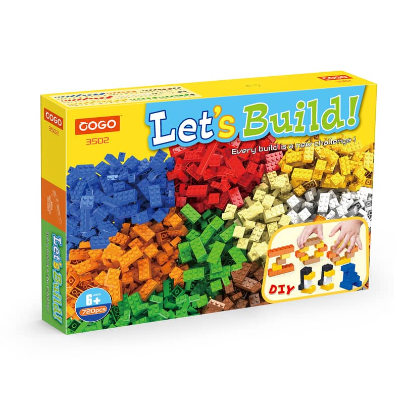Cogo Plastic Brick Toy Blocks Building Block 720 Pieces - 3502 3