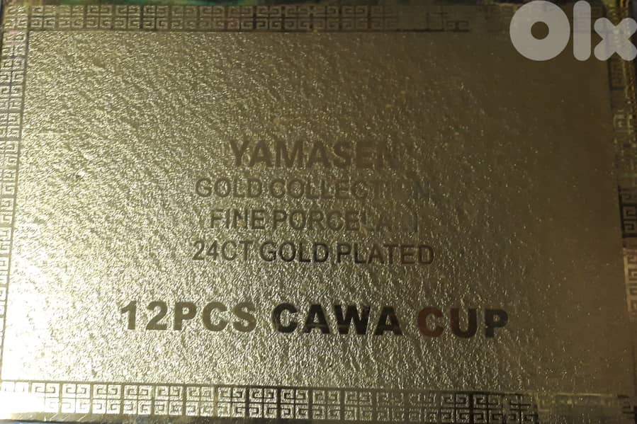 12 piece coffee cup 24 ct gold plated for 120$ 1