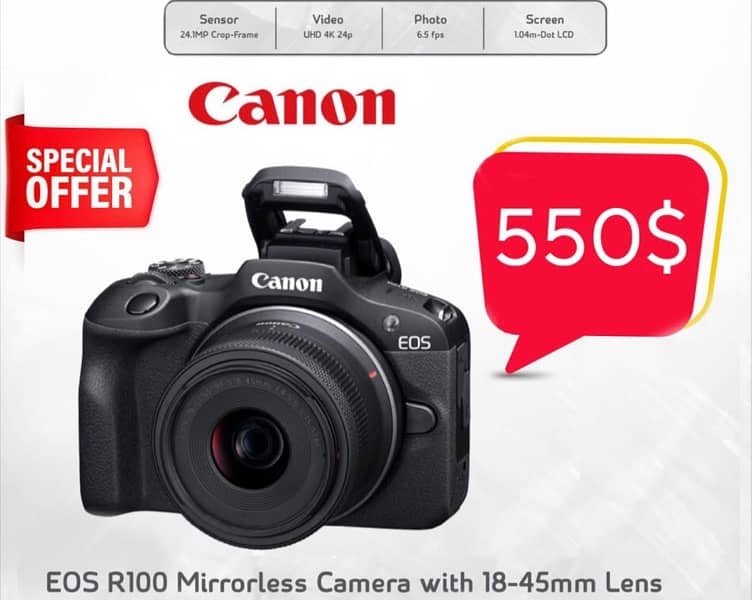 camera canon EOS R100 New 0