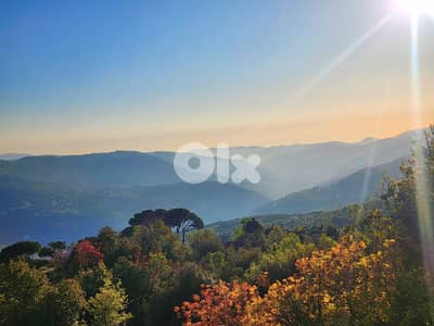 1000 SQM Land in Mtein, Metn Overlooking the Mountains and the Ocean
