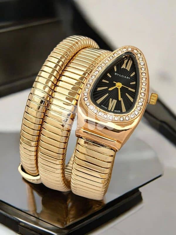 Bvlgari Serpenti Style Gold Watch Bracelet 0