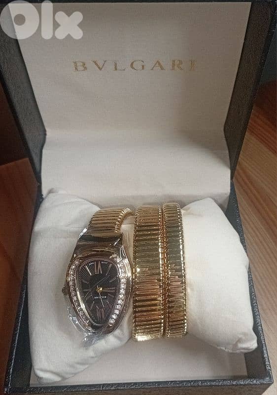 Bvlgari Serpenti Style Gold Watch Bracelet 2