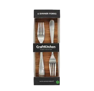 craftkitchen dinner forks 6pcs set