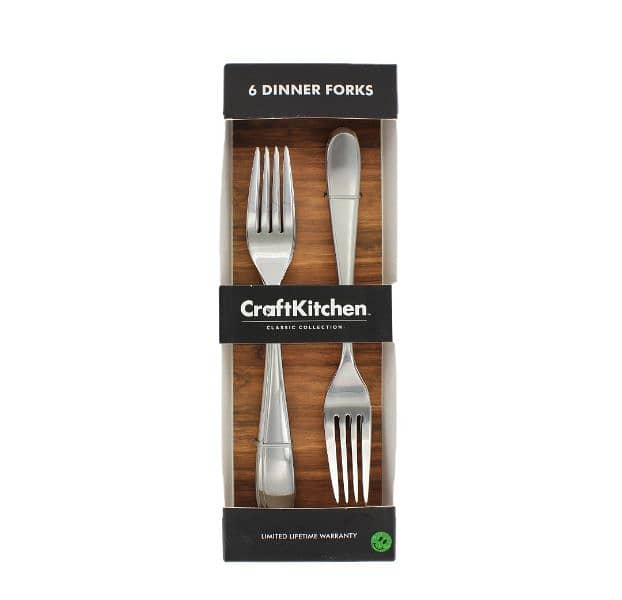 craftkitchen dinner forks 6pcs set 0
