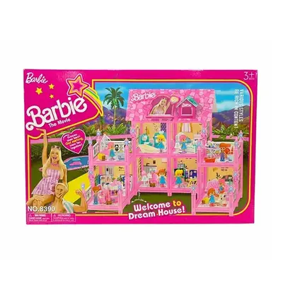 Doll’s Large 2-Floor House Playset for Kids - طقم بيت دمى كبير بطابقين