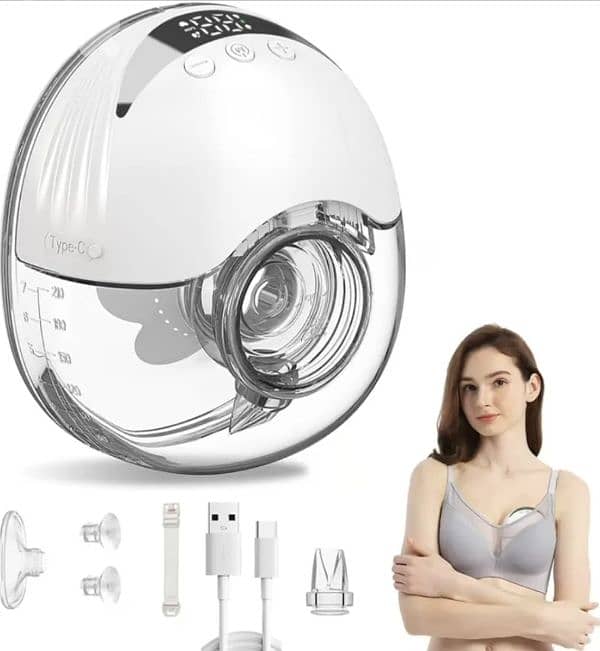 Wearable Electric Breast Pump 4 Modes & 12 Levels. 0