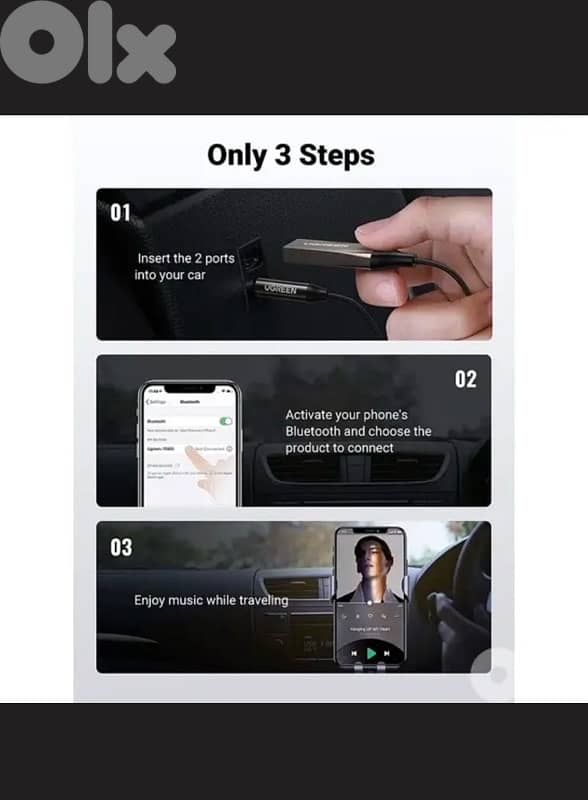 Car Bluetooth Audio Receiver – HD Wireless Music Streaming 1