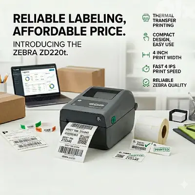 zebra thermal transfer barcode label printer