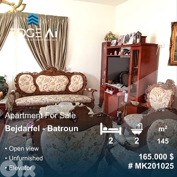 Apartment for Sale | Bejdarfel – Batroun  Ref: #MK201025 0
