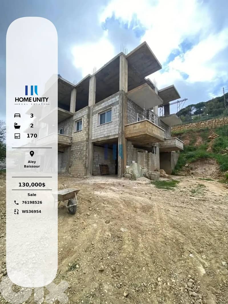 Apartment for Sale in Baissour, Aley 0