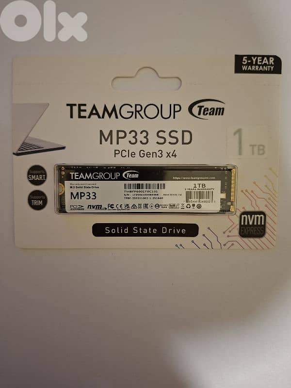 NVME 1 TB SEALED WARRANTY 5 YRS 0