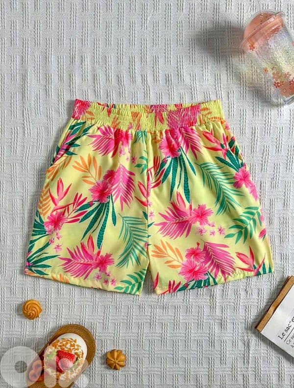 New Casual Woman Floral Print Summer Short 3