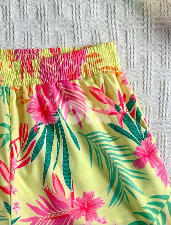 New Casual Woman Floral Print Summer Short 7
