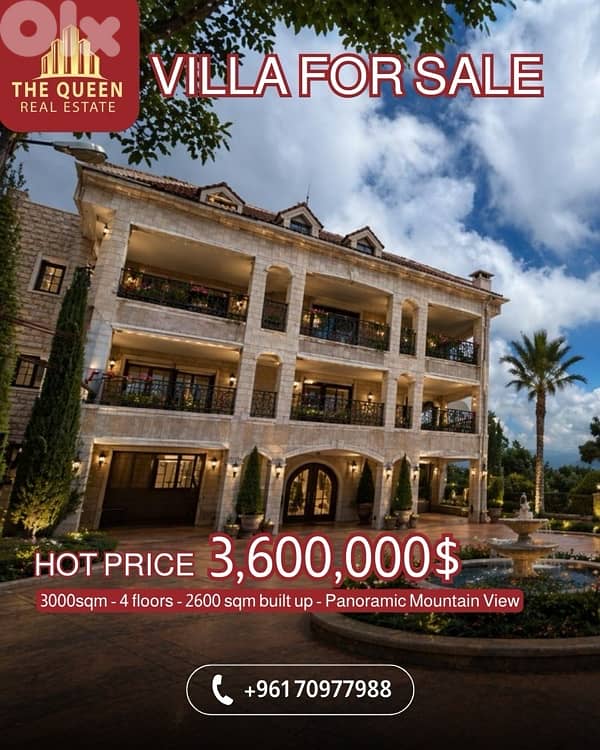 Villa for sale broumana 0