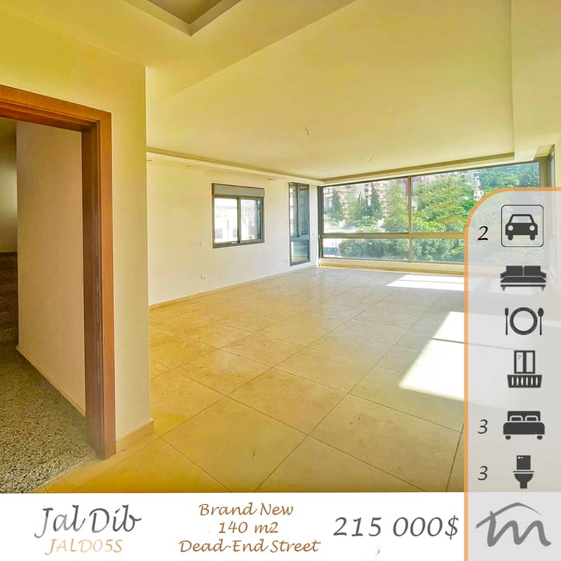 Jal El Dib | Brand New 3 Bedrooms Ap | Open View | Underground Parking 0