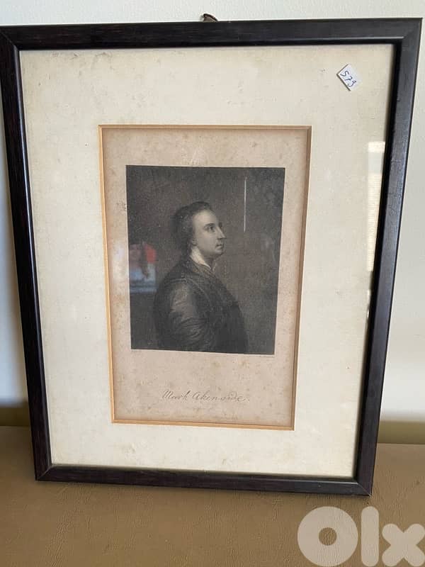 old gravure vintage antiques painting 0