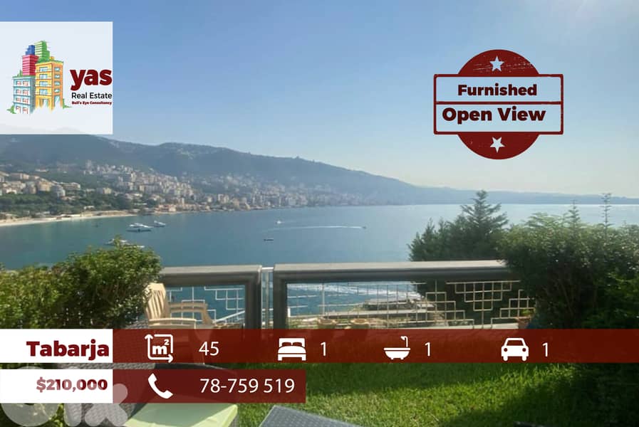 Tabarja/Dona maria 45m2 | Furnished Chalet  | Open View | IV/RH/EH 0