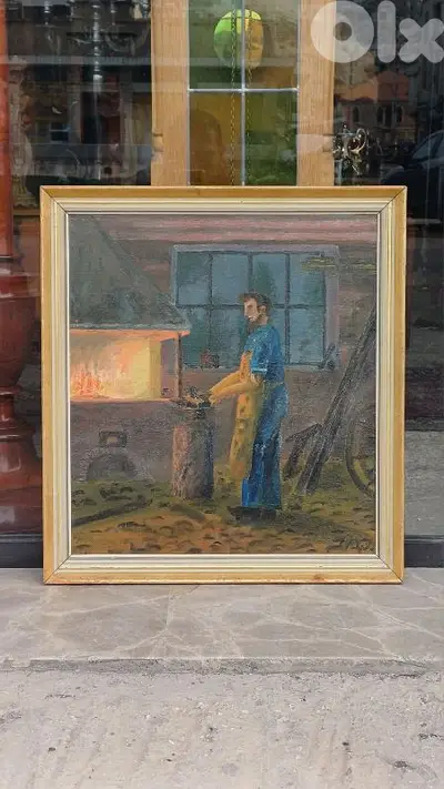 لوحة رسم زيتي اوروبية