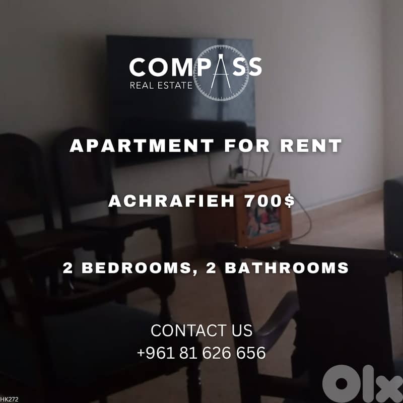 APARTMENT FOR RENT IN ACHRAFIEH 0