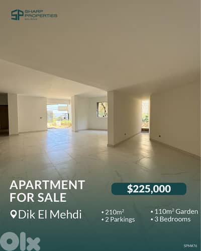 Apartment For Sale - Dik El Mehdi #SPM76 Apartment For Sale - Dik El Mehdi #SPM76