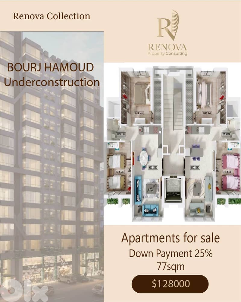 Underconstruction Apartments for sale in Bourj Hammoud 0