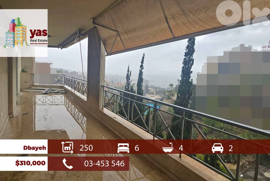 Dbayeh 250m2 | Open View | Prime Location | Quiet Street | OH 0