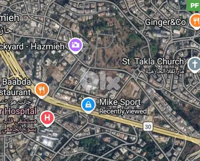LAND/Hazmiyeh, Baabda/Prime Location/الحازمية / REF#PF135937 !