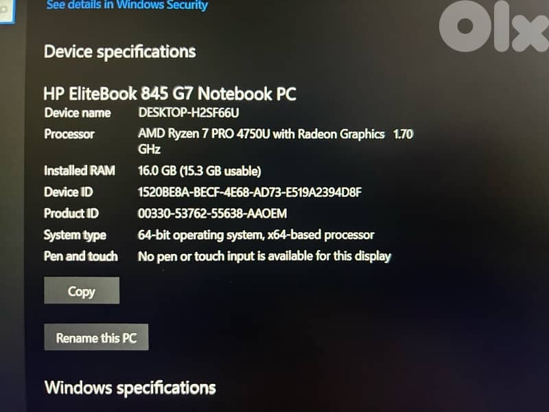 hp elitebook 845 g7 3