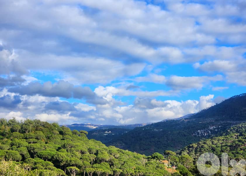 1730 SQM Land in Baabdat, Metn Overlooking the Mountains 0
