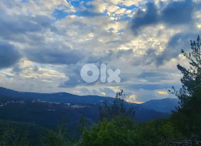 1870 SQM Land in Ouyoun Broumana, Metn Overlooking the Mountains