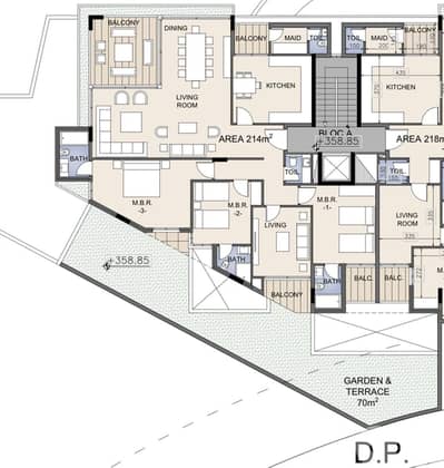 Apartment for sale in Beit El Chaar/ Under construction/ Garden